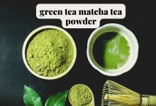 green tea matcha tea powder